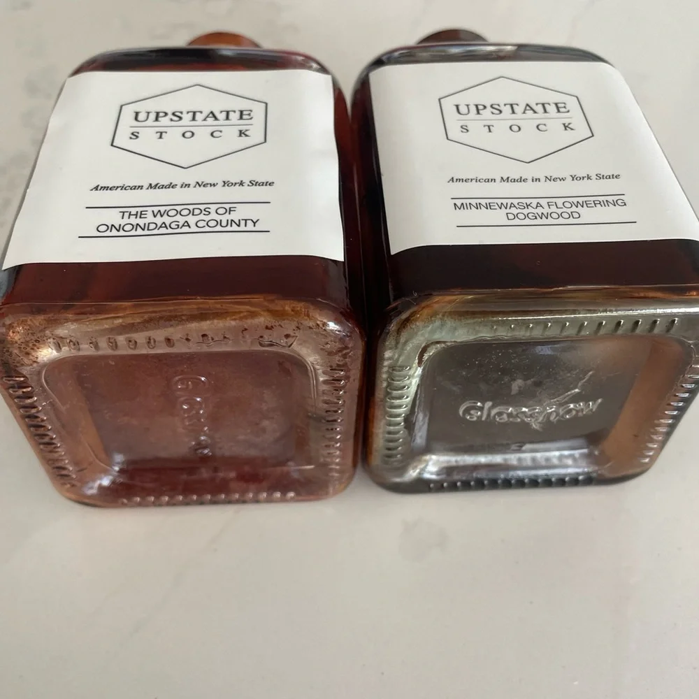 Set of 2 Amber Apothecary Bottles | Upstate Stock